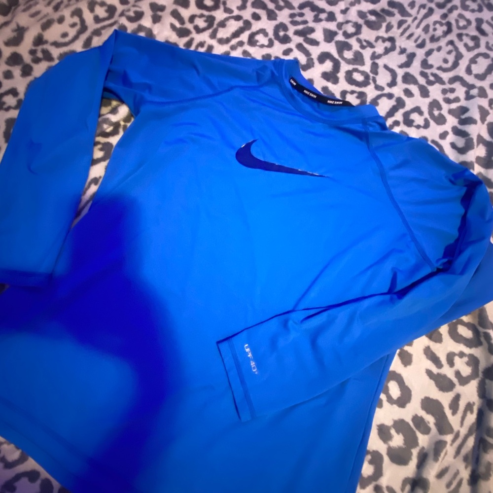 Nike Swim Dri-FIT Blue Top